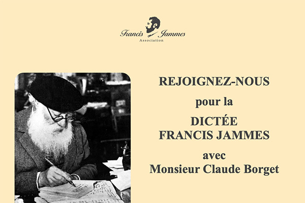 La Dictée Francis Jammes avec Monsieur Claude Borget